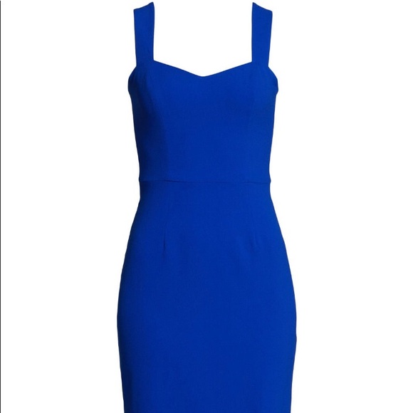 Royal blue sweetheart neckline dress - Picture 2 of 4